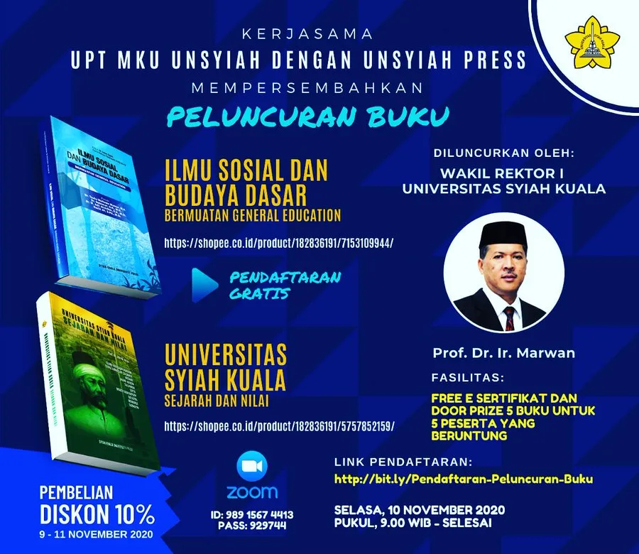 Wakil Rektor I Unsyiah Luncurkan Buku ISBD, Kawasan Ekosistem Leuser Masuk Bahan Ajar