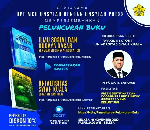 56. Wakil Rektor I Unsyiah Luncurkan Buku ISBD, Kawasan Ekosistem Leuser Masuk Bahan Ajar