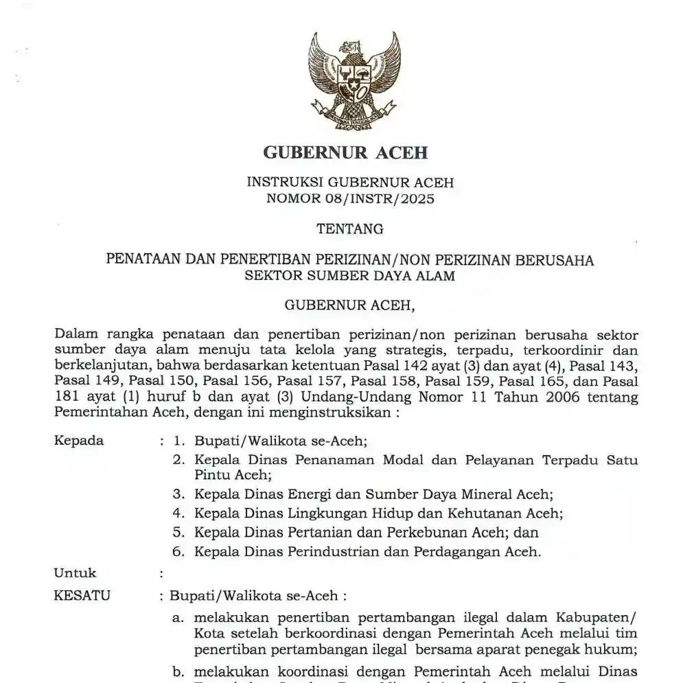 Flyer Penataan Penertiban Perizinan Aceh