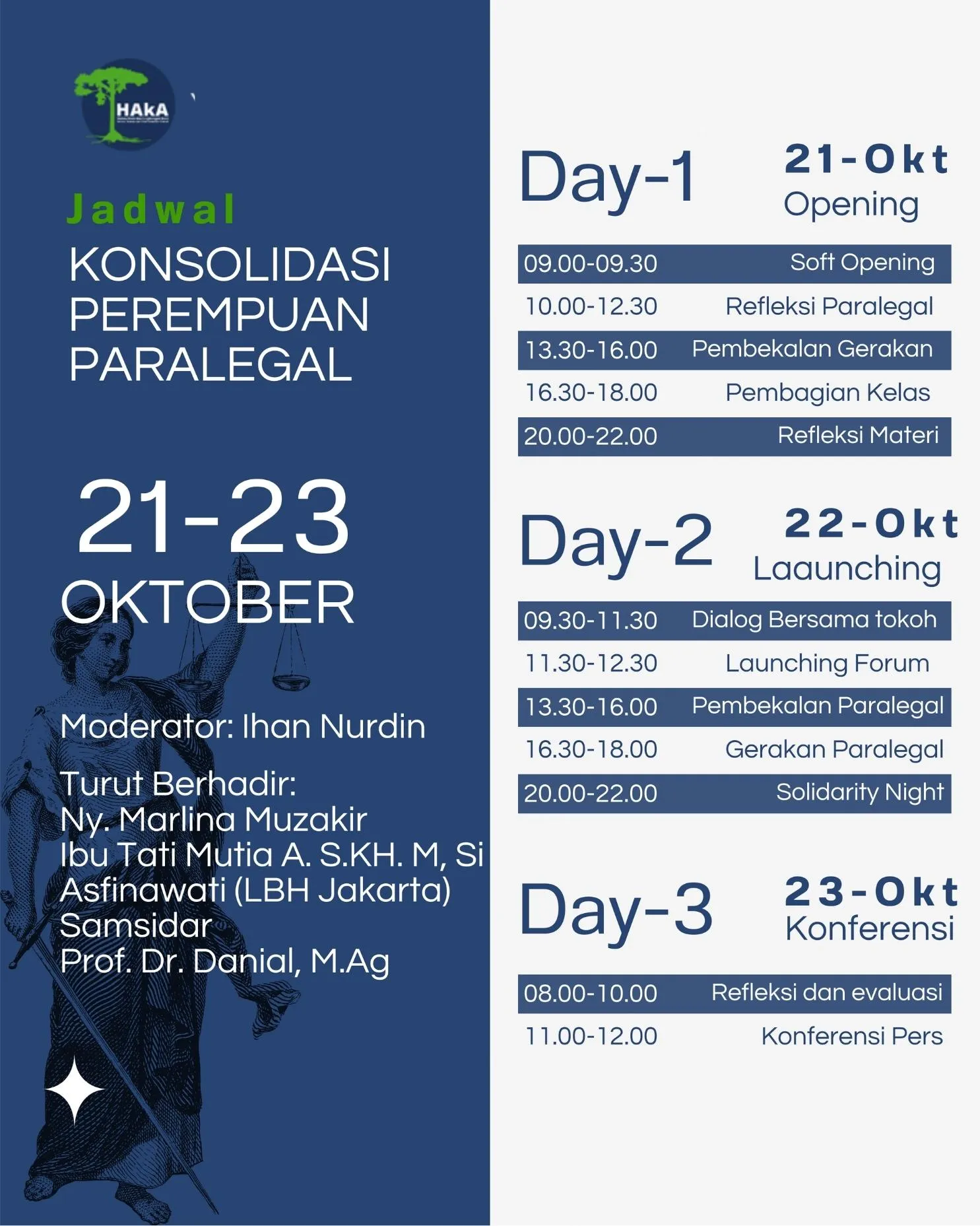 Jadwal Konsolidasi Perempuan Paralegal