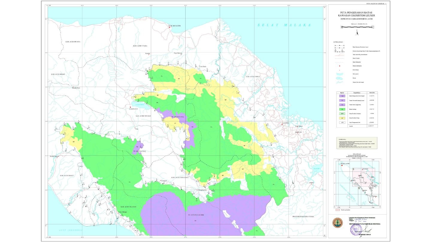 Northern Leuser Ecosystem Boundary