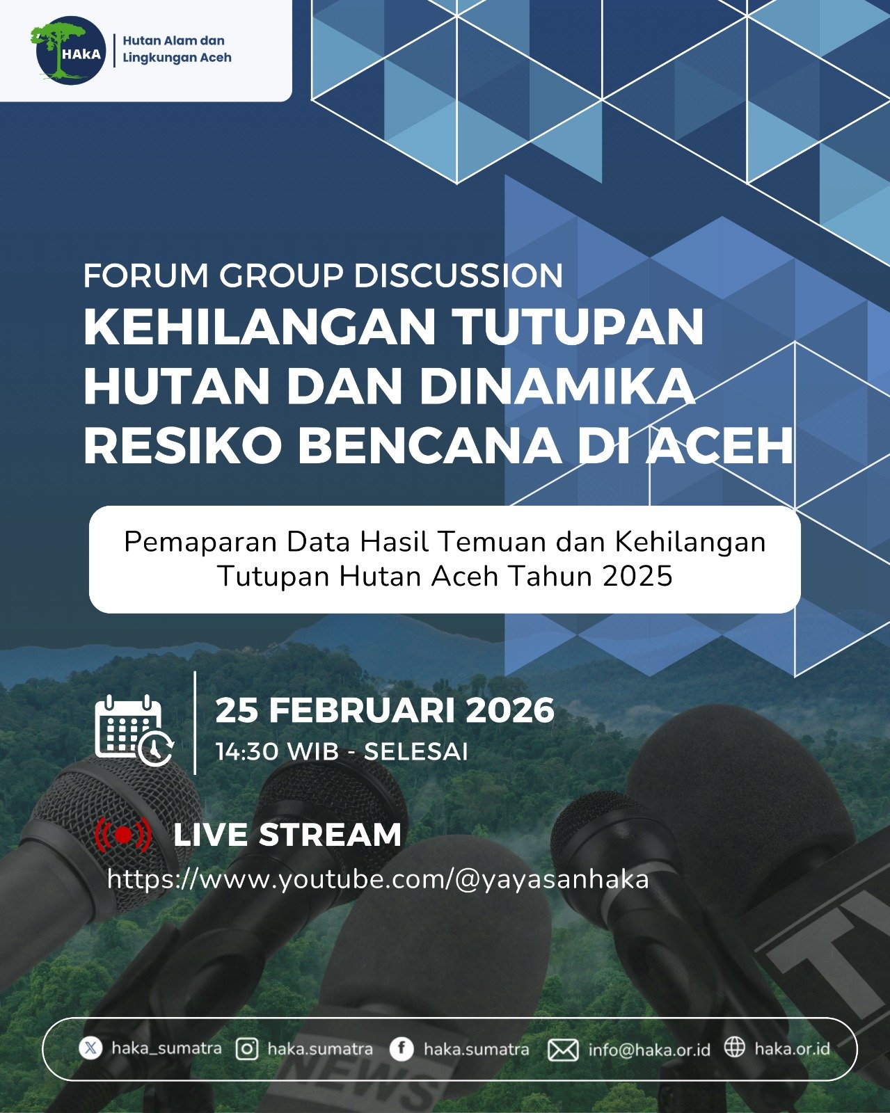 Focus Group Discussion on Forest Cover Loss and Disaster Risk Dynamics in Aceh