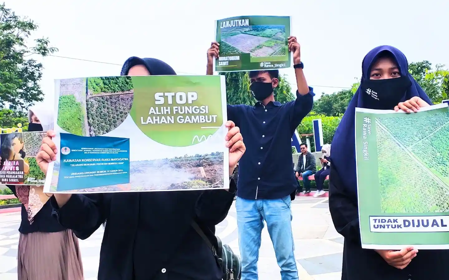 Flyer Demo Stop Rusak Gambut Aceh